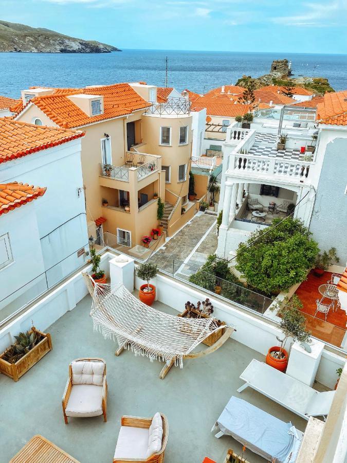 Castel Abaso Boutique Apartments By Explore Andros Bagian luar foto